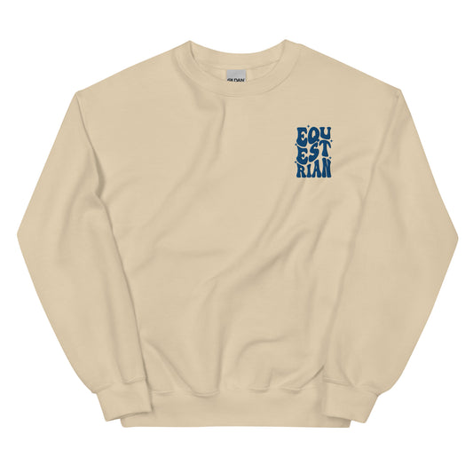 Equestrian sweatshirt - royal blue