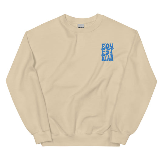 Equestrian sweatshirt - light blue