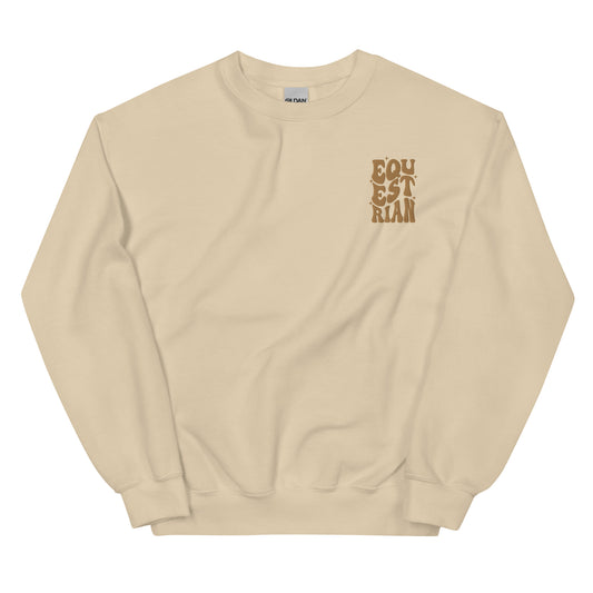 Equestrian sweatshirt - gold