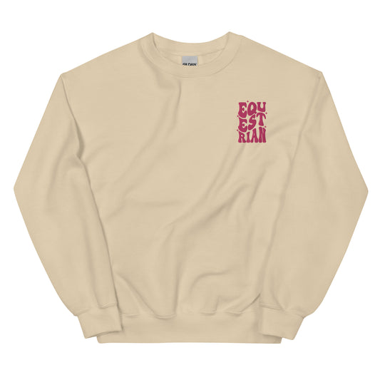 Equestrian sweatshirt - pink