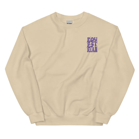 Equestrian sweatshirt - purple