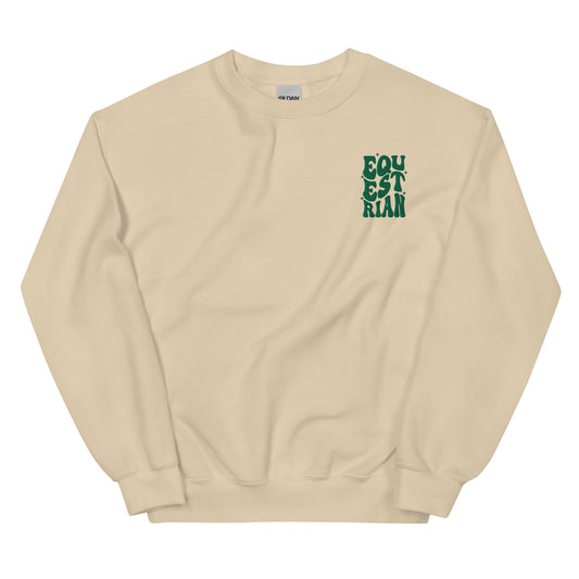 Equestrian sweatshirt - green